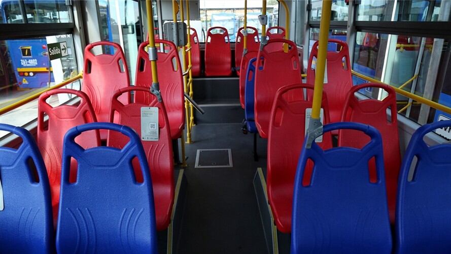 Imagen de referencia de silla de un SITP. Foto: Colprensa - Camila Díaz