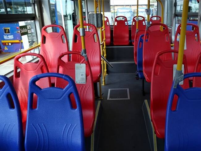 Imagen de referencia de silla de un SITP. Foto: Colprensa - Camila Díaz