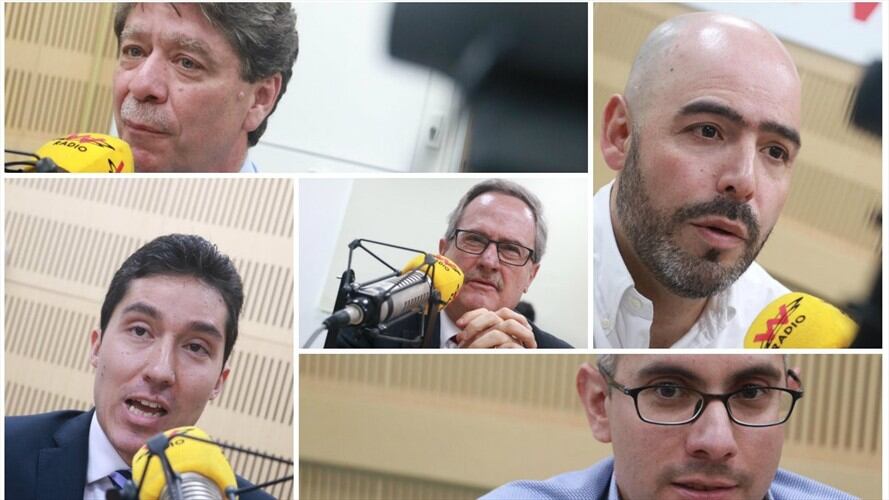 Bruce Mac Master, Eduardo Visbal, Luis Fernando Mejía, Mario Valencia y Jorge Bedoya . Foto: W Radio