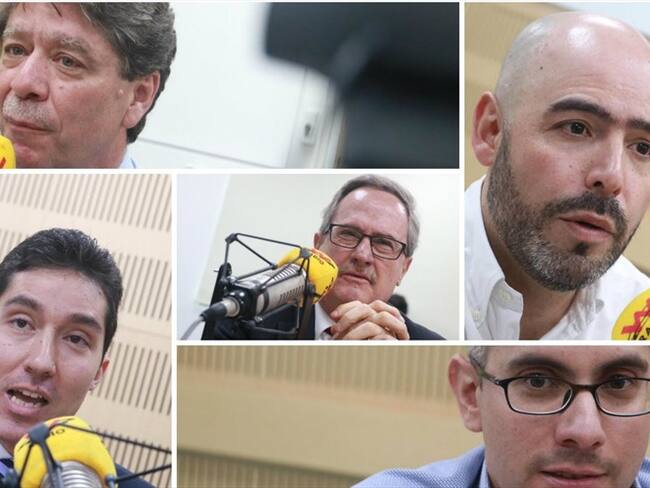 Bruce Mac Master, Eduardo Visbal, Luis Fernando Mejía, Mario Valencia y Jorge Bedoya . Foto: W Radio