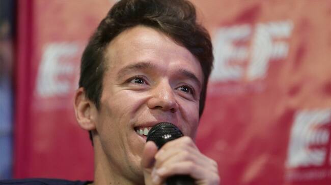Rigoberto Urán, ciclista colombiano. Foto: Getty Images / Rigoberto Urán le da serenata a su hija