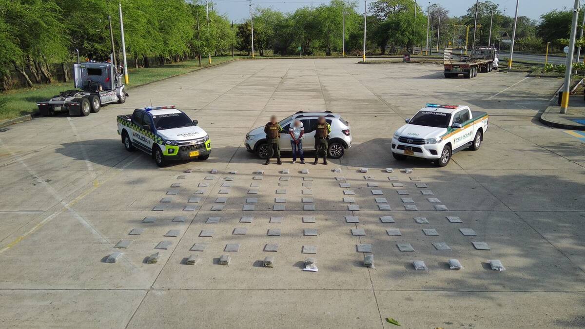 Incautan más de 130 kilos de cocaína y marihuana en vías del departamento de Córdoba