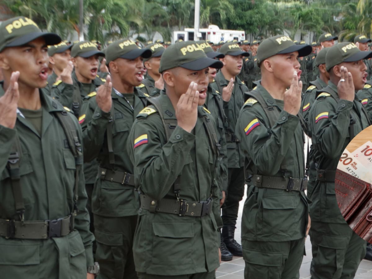 Petro anunció que auxiliares de Policía recibirán un salario mínimo mensual desde enero de 2026