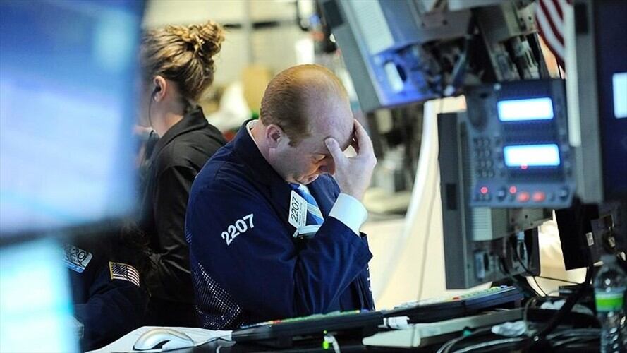 Caída del Dow Jones. Foto: Agencia Anadolu