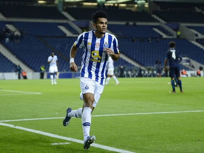 Gol de Luis Díaz ante el Marsella en Champions League. Foto: Getty