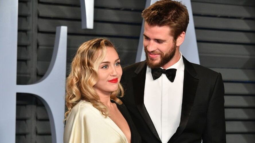 Liam Hemsworth y Miley Cyrus. Foto: Getty Images