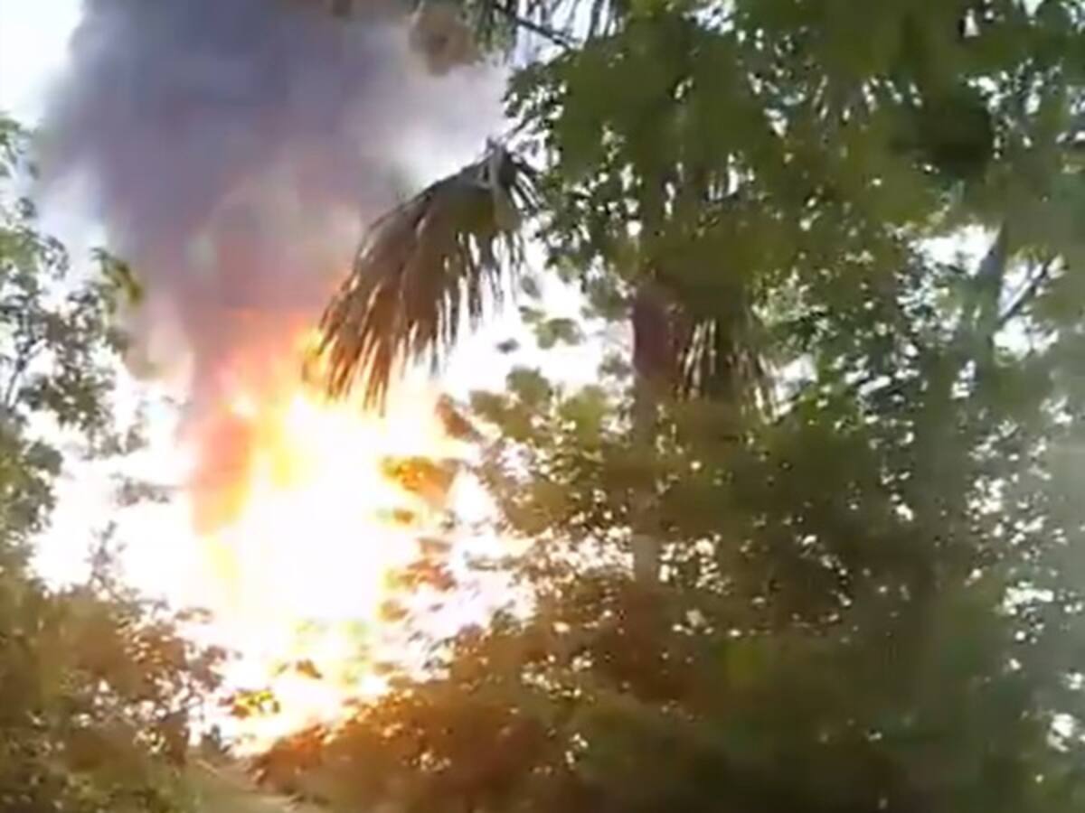 Más de cien familias evacuadas tras erupción de volcán de lodo en Urabá