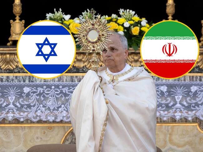 El papa León XIV pidió que se rechace “la lógica de prepotencia y venganza” entre Israel e Irán. Foto: EFE.