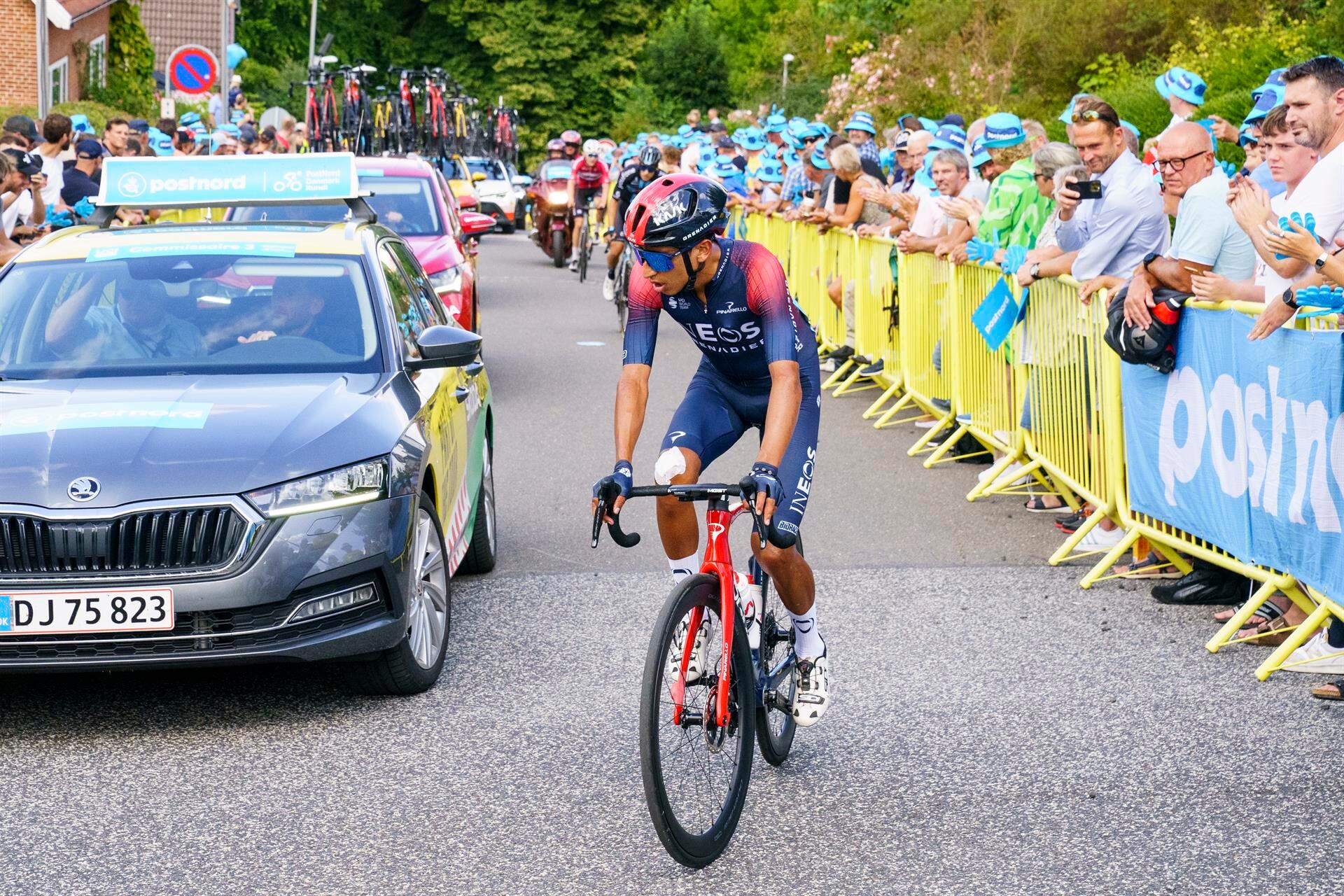 Egan Bernal en el Tour de Dinamarca. Foto: Bo Amstrup / Agencia EFE