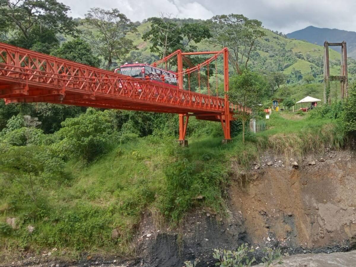 Advierten riesgo de colapso en puente sobre la vía Vado Hondo – Labranzagrande – Yopal