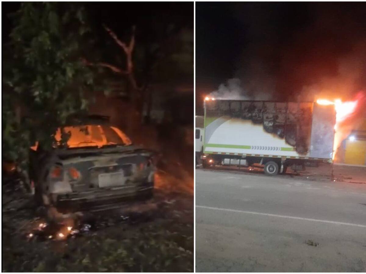 Ataque con carro bomba en La Mata, Cesar, deja policías heridos y daños materiales