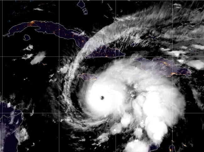 Huracán Melissa. Foto: NOAA via Getty Images