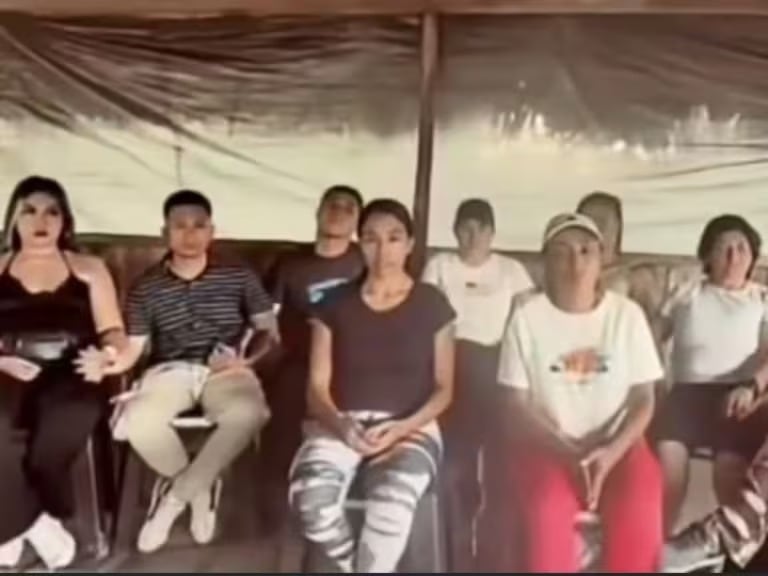 Contratistas secuestrados en el Cauca. Foto: Suministrada.