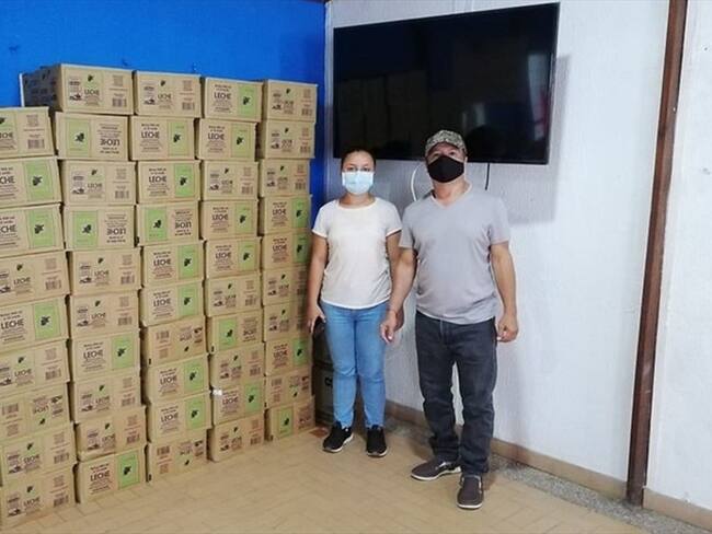 Fedegán donó miles de litros de leche a población en condición de discapacidad. Foto: Colprensa