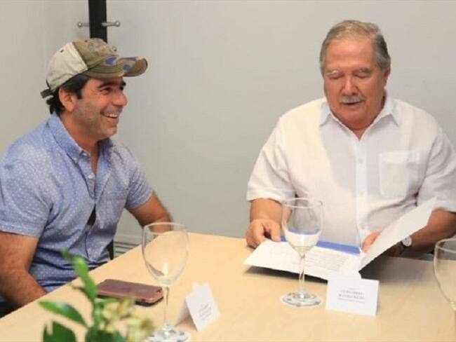 El alcalde de Barranquilla, Alejandro Char, se reunió con el ministro de Defensa, Guillermo Botero. Foto: Alcaldía de Barranquilla