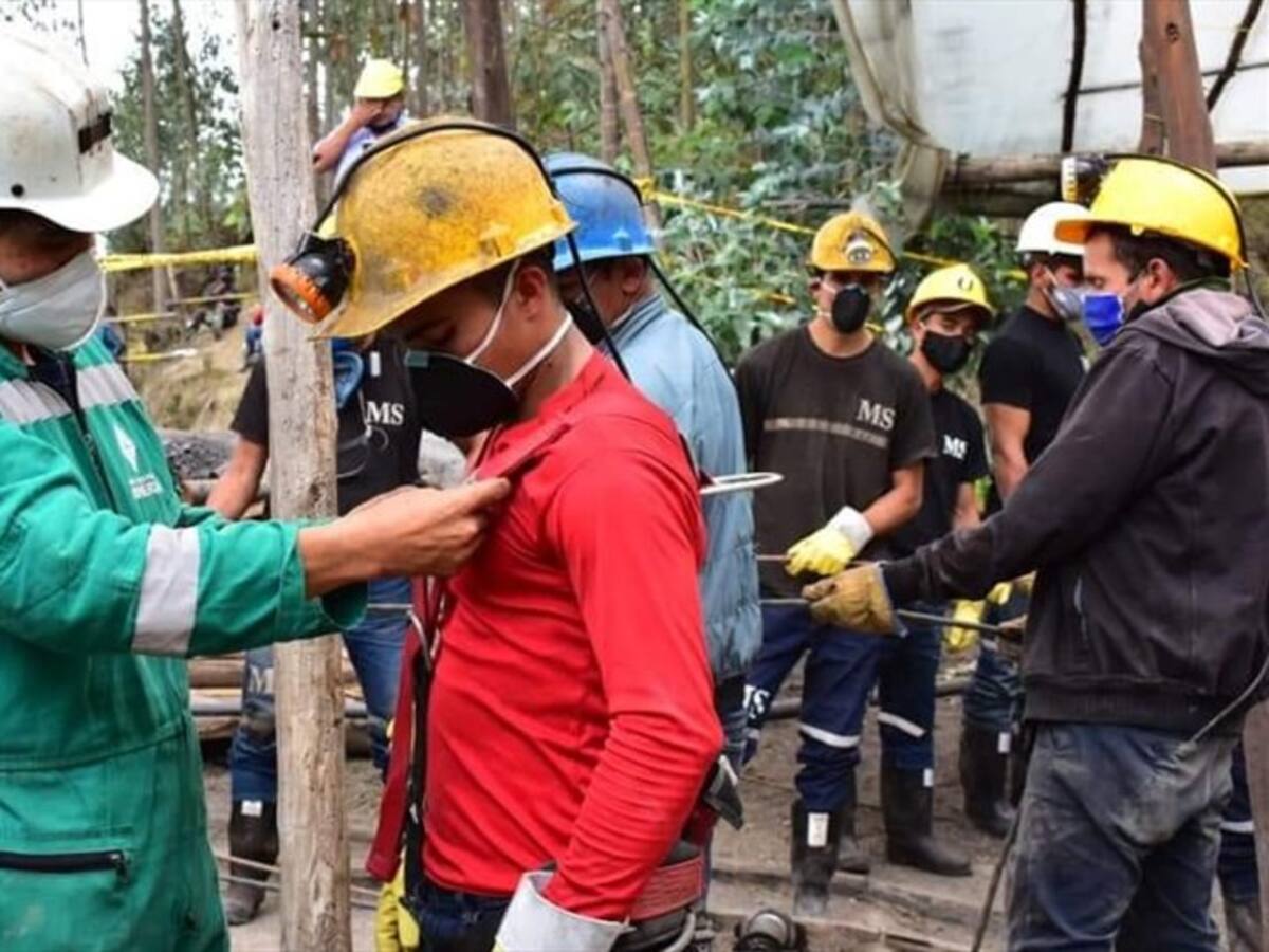 ANM reconoce que rescate de cuatro mineros en Sogamoso es cada vez más complejo