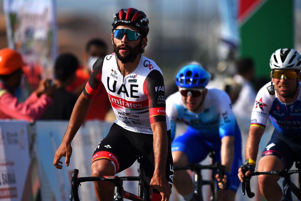 Fernando Gaviria protagonista en el esprint del Giro de Italia. Crédito: GettyImages.