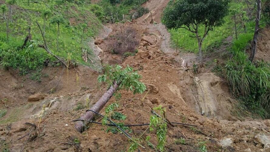Imagen de referencia de derrumbe en las carreteras de Colombia. Foto: Colprensa - Cortesía ANI