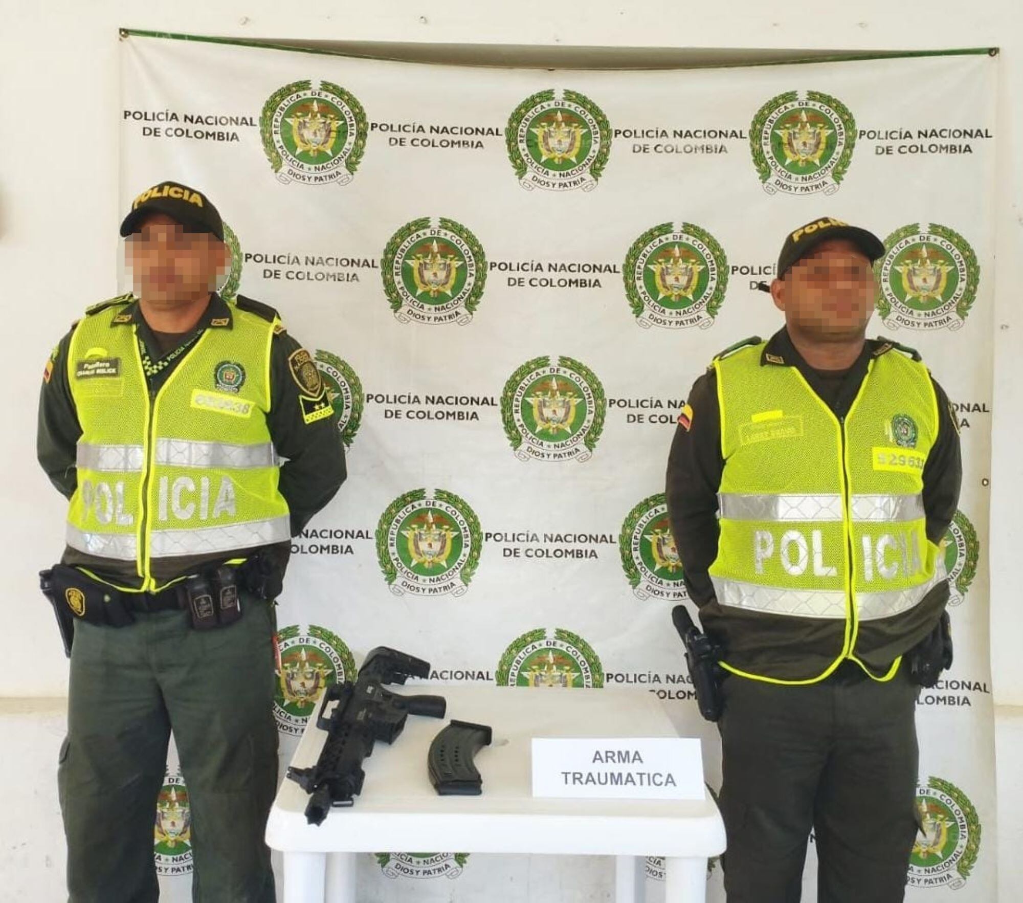 Arma incautada/ Policía del Magdalena