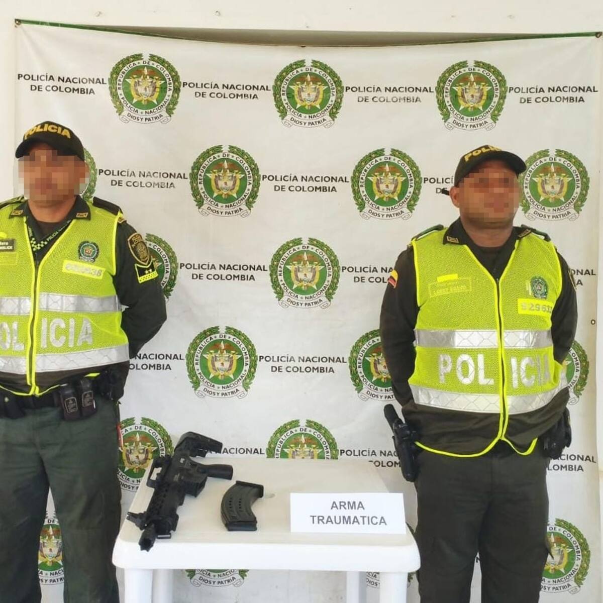 Decomisada arma de individuo que hizo disparos al aire en Salamina