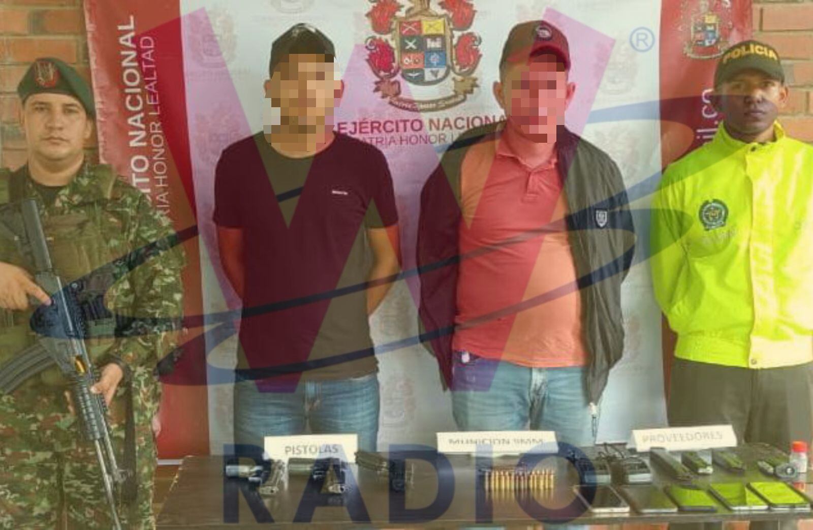 Brayan Rodríguez y Roger Contreras capturados en Tibú mientras se movilizaban en un vehículo blindado robado de la UNP.