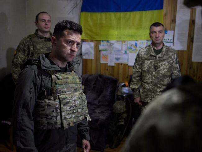 Presidente de Ucrania, Volodymyr Zelensky (Photo by Ukrainian Presidency / Handout/Anadolu Agency via Getty Images)