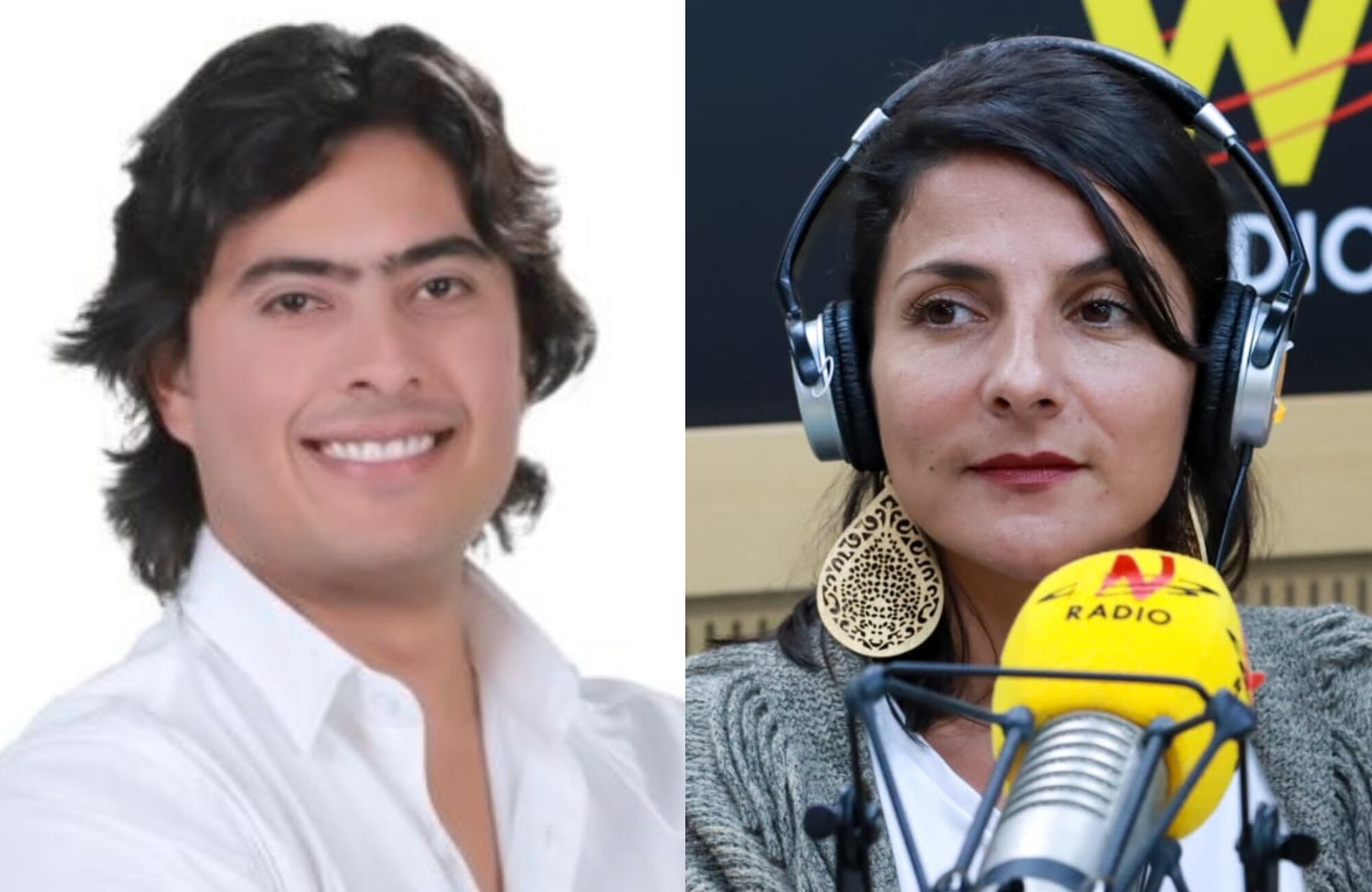 Nicolás Petro e Irene Vélez. Foto: W Radio