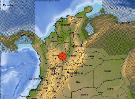 Temblor en Colombia