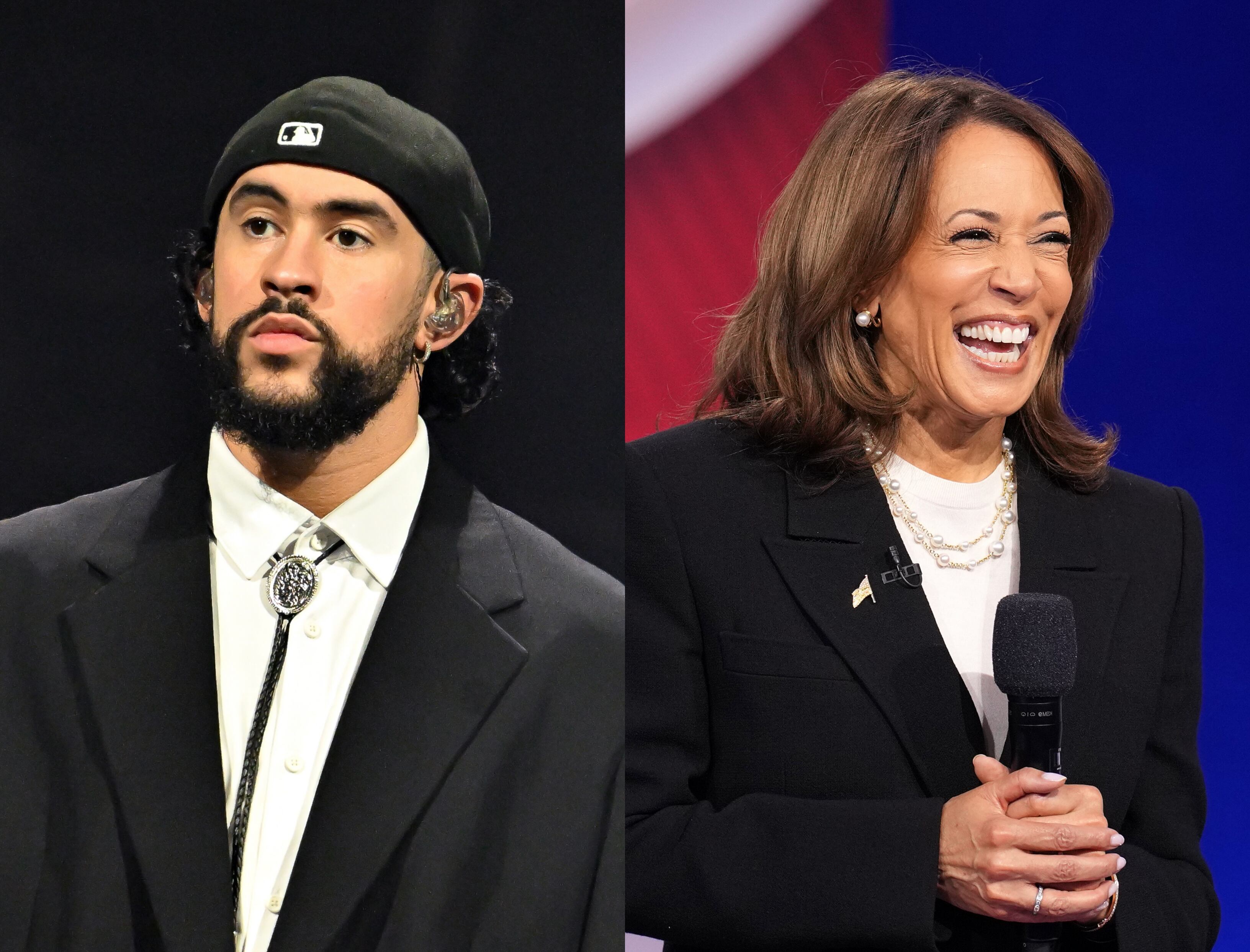 Bad Bunny y Kamala Harris | Foto: GettyImages