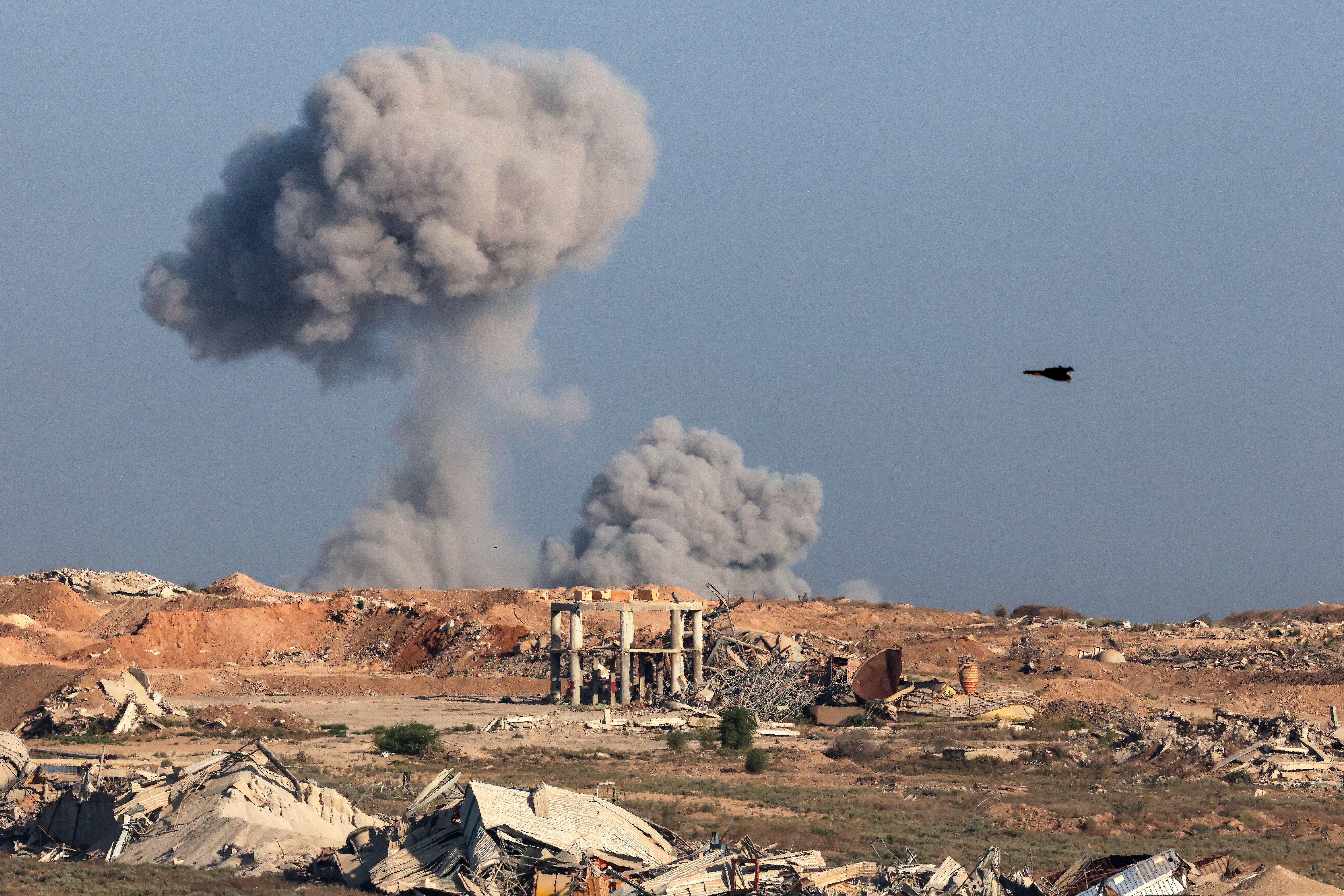 Bombardeo en Gaza. Foto: Jack GUEZ / AFP