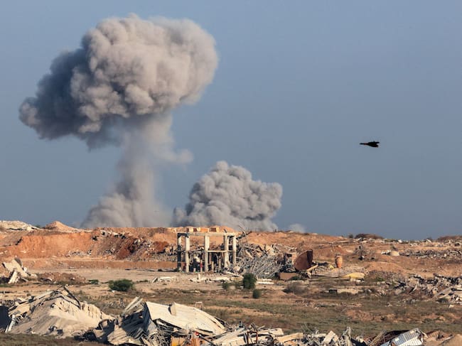 Bombardeo en Gaza. Foto: Jack GUEZ / AFP