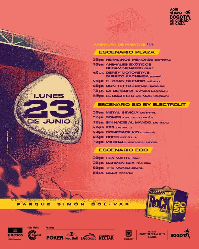 Lunes Rock al Parque 2025