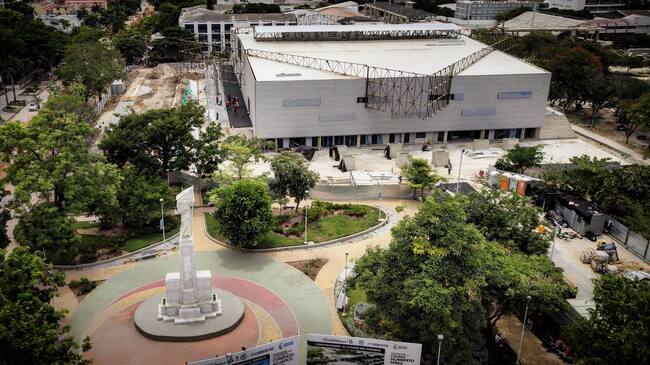"La obra se inauguró para los Juegos Centroamericanos y del Caribe". Foto: Coliseo 'Sugar Baby Rojas, Alcaldía de Barranquilla. @Bquilla2018