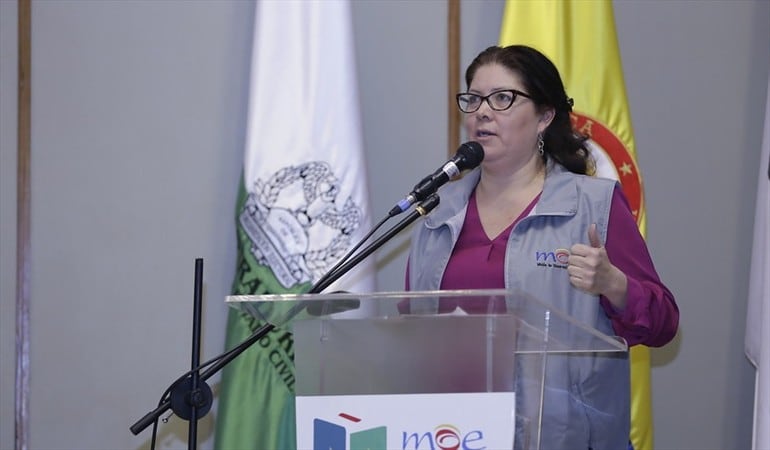 Alejandra Barrios, directora de la MOE.. Foto: Colprensa - Sergio Acero