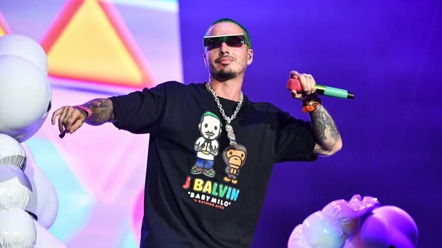 J Balvin se presentó en el tercer día de Lollapaloza. Foto: Getty Images