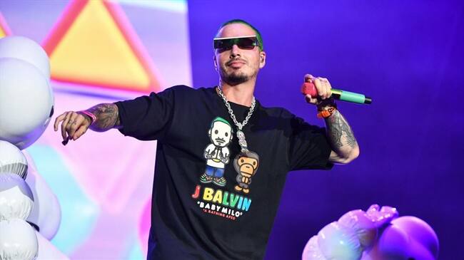 J Balvin se presentó en el tercer día de Lollapaloza. Foto: Getty Images
