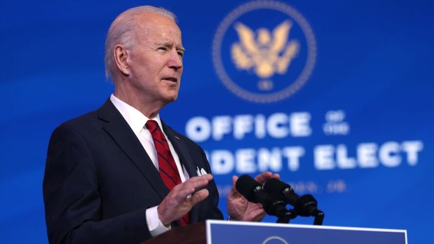 Presidente electo de Estados Unidos, Joe Biden. Foto: Getty Images