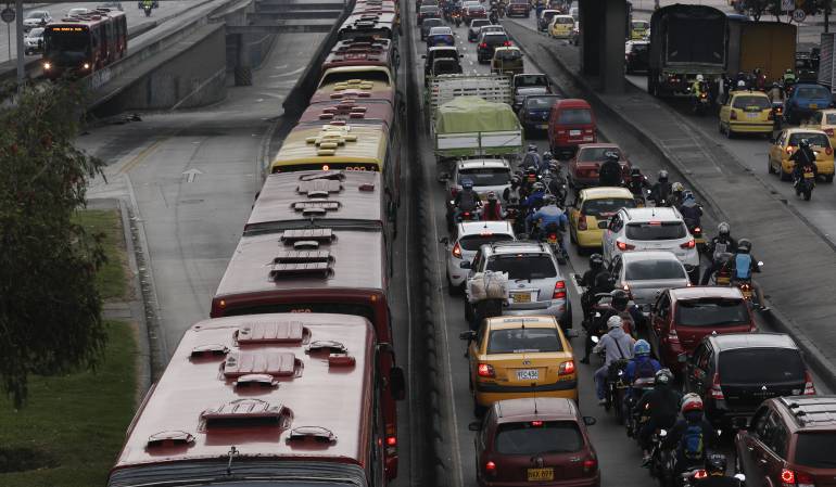 Movilidad Bogotá. Foto: Colprensa