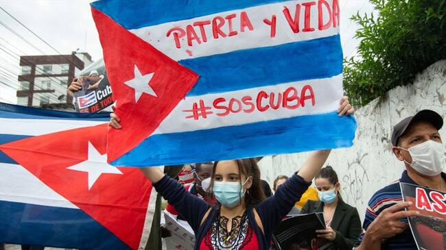 La Cancillería, en nombre del Gobierno, se pronunció sobre la crisis social en Cuba. Foto: Getty Images / CRISTINA VEGA
