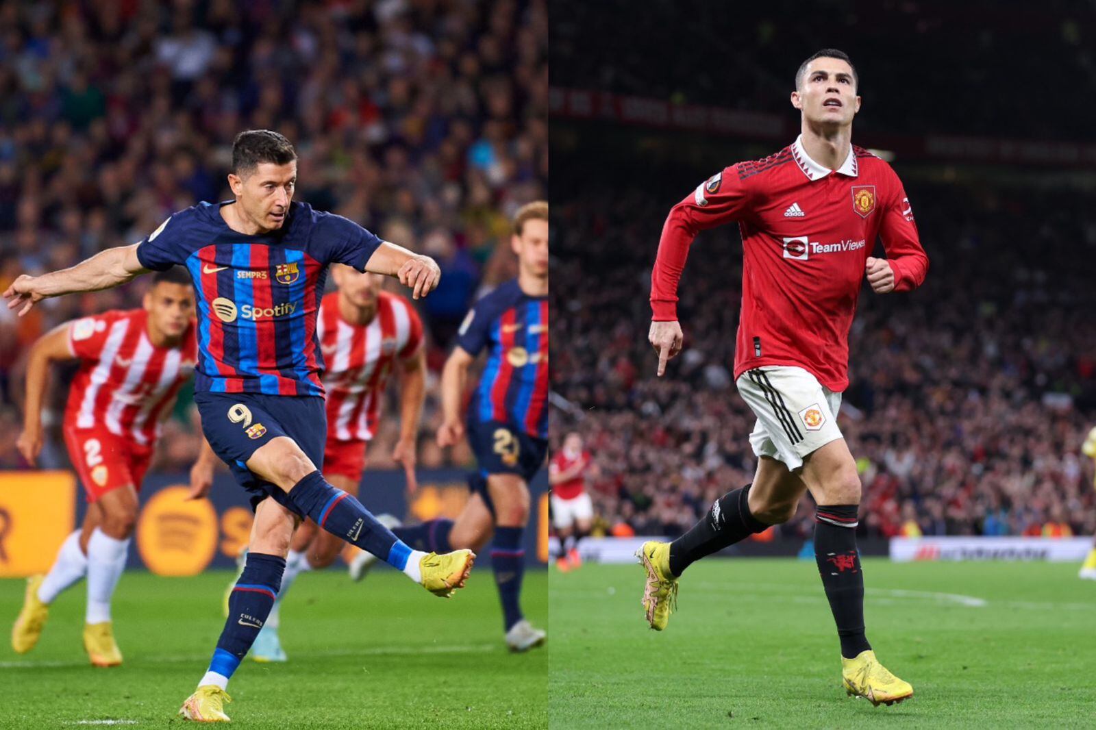 Lewandowsky y Cristiano Ronaldo. Foto: Getty Images