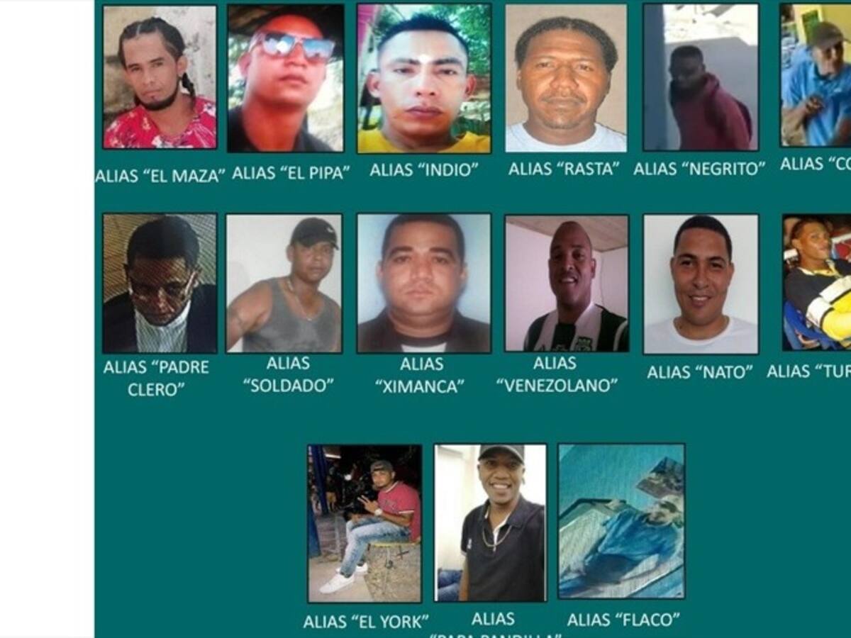 Este es el cartel de los 15 más buscados en Cartagena