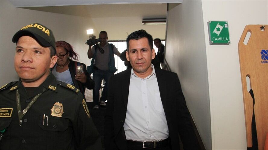 Uniformado que disparó contra Nicolás Neira. Foto: Colprensa