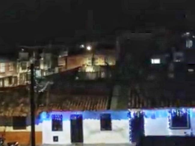 El ataque duró varios minutos en la cabecera municipal de Corinto. Crédito:Cortesía.