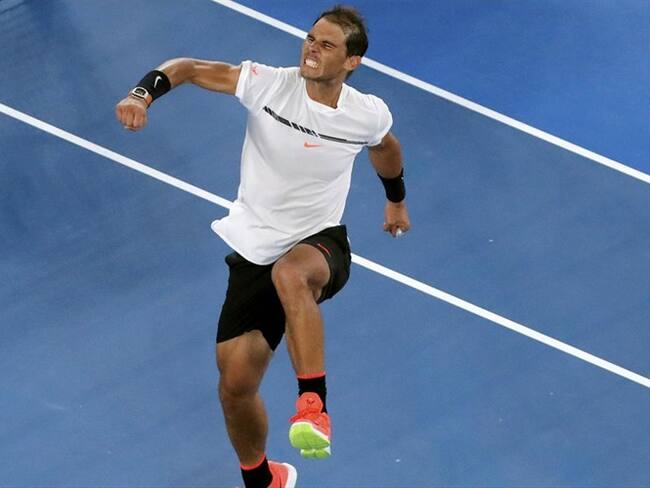 El tenista español Rafael Nadal se metió nuevamente entre los ocho mejores de un Grand Slam al vencer el lunes al francés Gael Monfils por 6-3, 6-3, 4-6 y 6-4.. Foto: Agencia Reuters