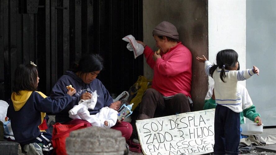 Desplazamiento interno forzado en Colombia. Foto: Colprensa