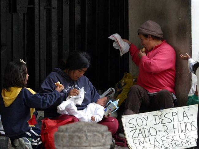 Desplazamiento interno forzado en Colombia. Foto: Colprensa