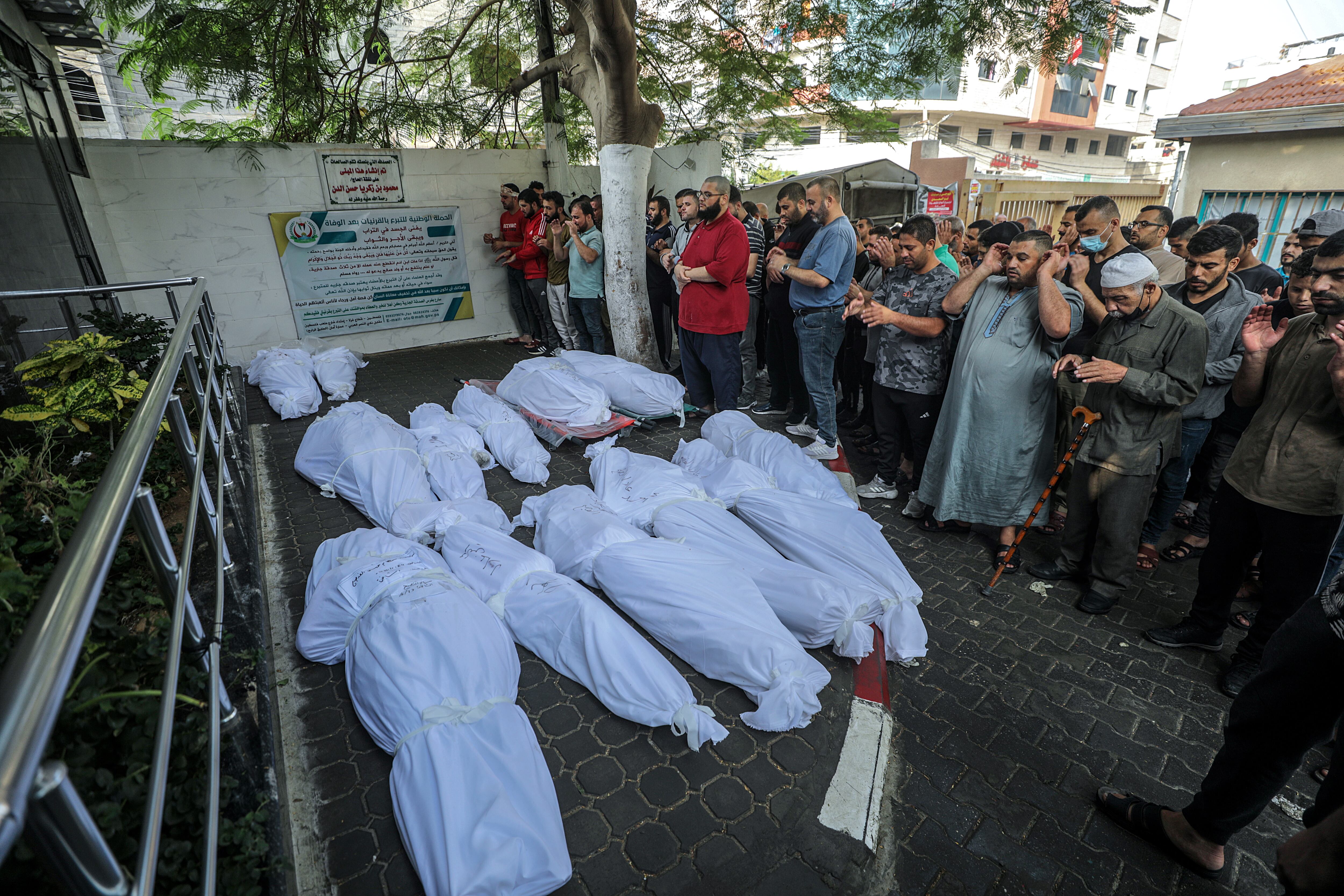 Personas fallecidas en Gaza. Foto: EFE