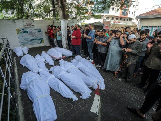 Personas fallecidas en Gaza. Foto: EFE