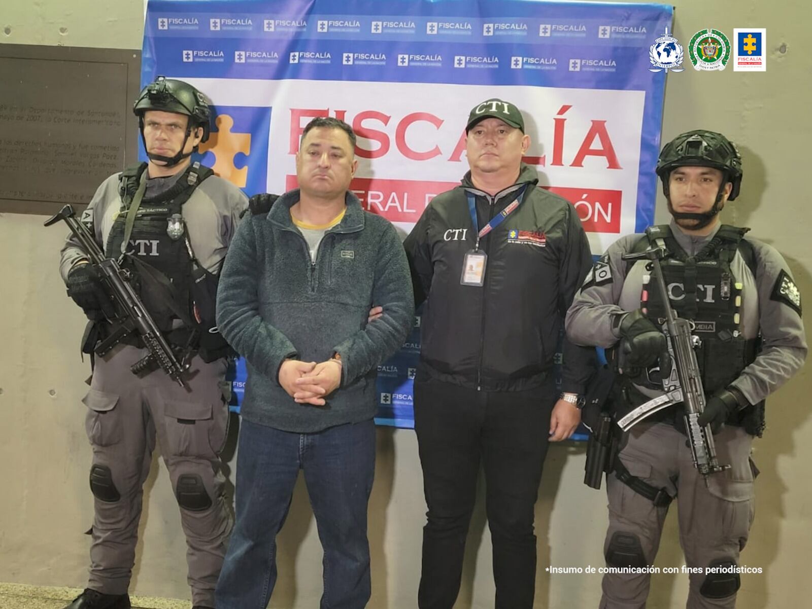 Ciudadano venezolano Yofre Enderson Pacheco Briceño. Foto: Suministrada por la Fiscalía General de la Nación