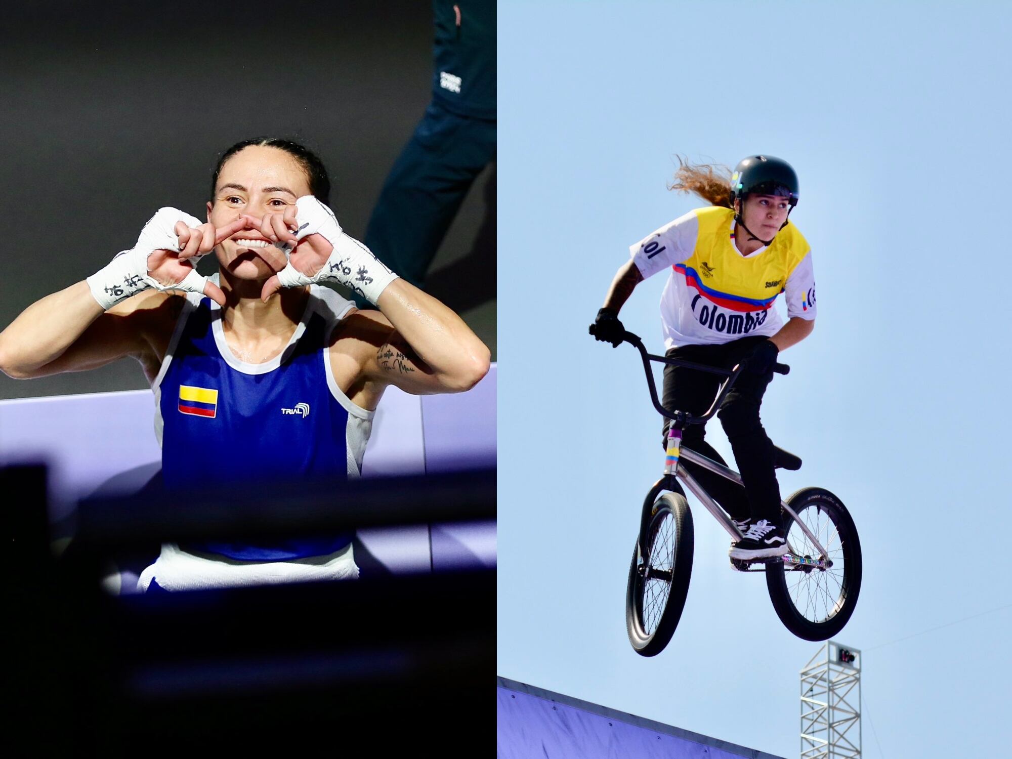 Yeny Arias y Queen Saray Villegas. Fotos: Comité Olímpico Colombiano